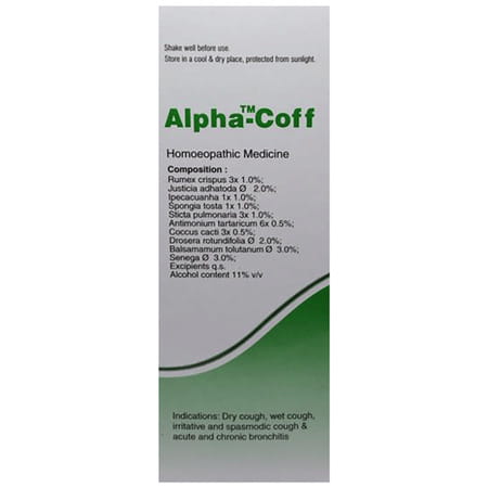 Dr. Willmar Schwabe India Alpha-Coff Cough Syrup 100 Ml