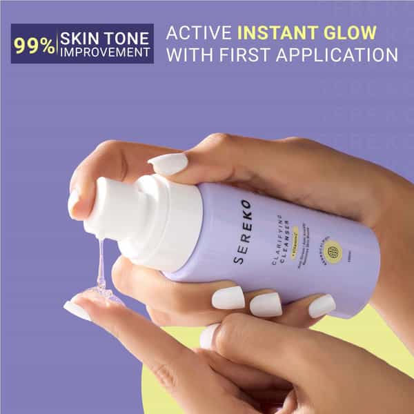 Sereko Vitamin C Glowing & Brightening For Acne | Dark Spots & Excess Oil Face Wash 100 Ml