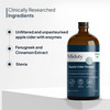 Miduty Apple Cider Vinegar - Stevia - Fenugreek - Detox - Weight Loss - Raw Acv With Mother - 500Ml