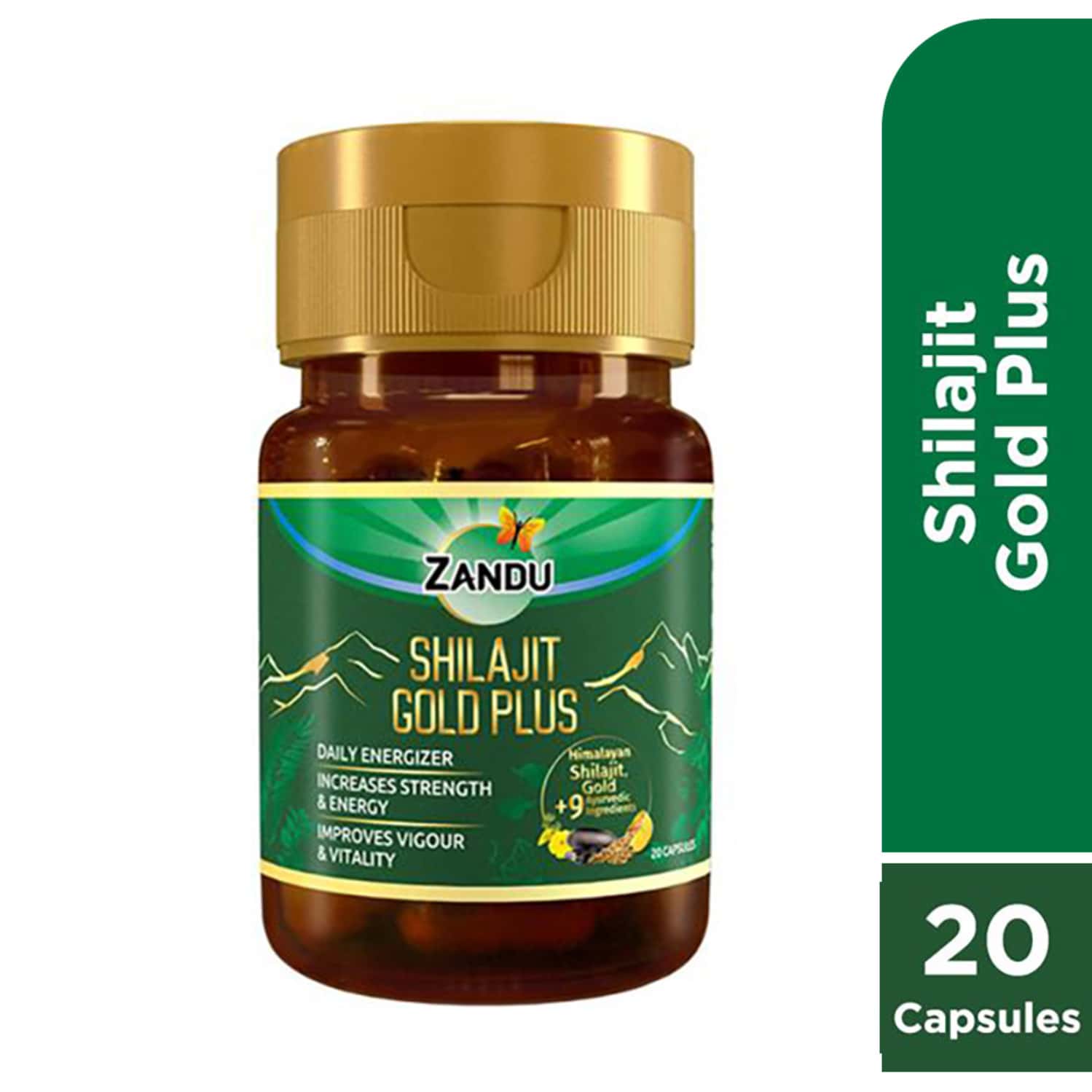 Zandu Shilajit Gold Plus Capsules 20 No's