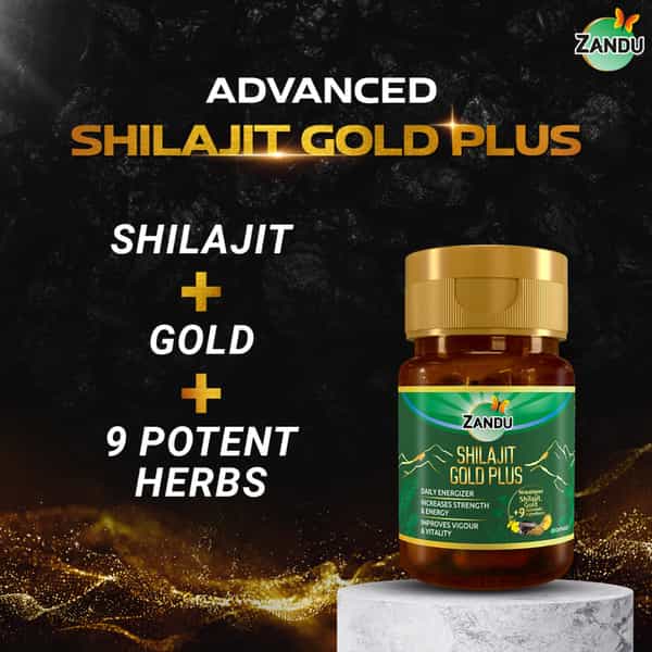 Zandu Shilajit Gold Plus Capsules 20 No's