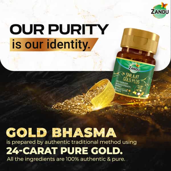 Zandu Shilajit Gold Plus Capsules 20 No's