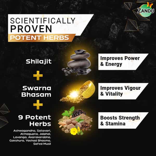 Zandu Shilajit Gold Plus Capsules 20 No's