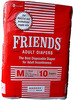 Friends Hospital Medium Adult Diapers Tape Style Waist: 27.56- 49.21 Inch