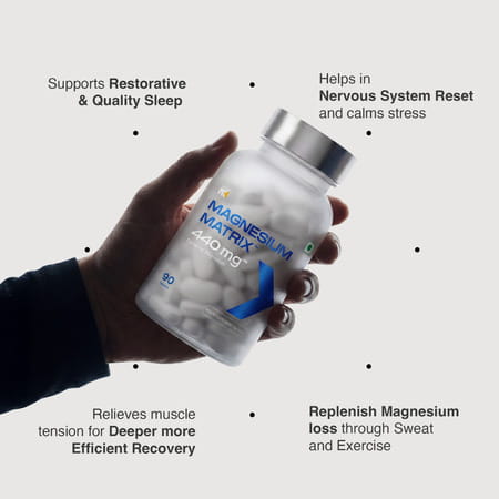Muscleblaze Magnesium Glycinate 2000Mg (440Mg Elemental Magnesium) | 90 Tablets