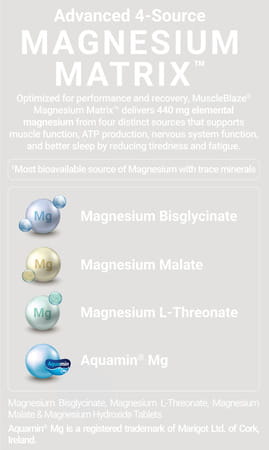 Muscleblaze Magnesium Glycinate 2000Mg (440Mg Elemental Magnesium) | 90 Tablets