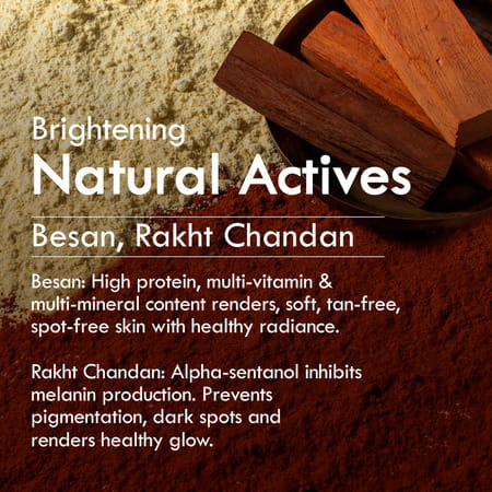 Nat Habit Skin Brightening For Women & Men De Tan Ubtan Face Wash (100g)