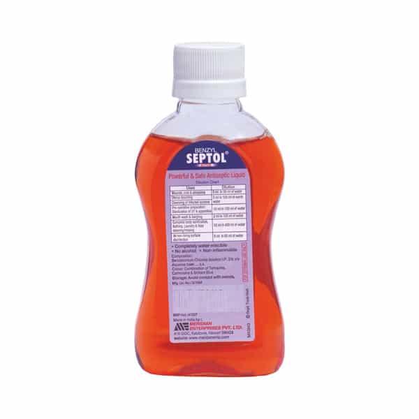 Benzyl Septol Active Antiseptic Liquid 100Ml