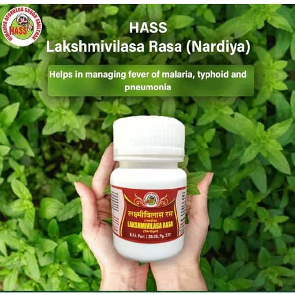 Hass Lakshmivilas Rasa (Nardiya) (160 Tab Of 250 Mg Each) For Fever Of Malaria Typhoid Neumonia