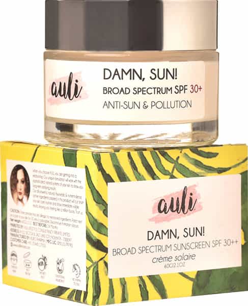 Auli Damn Sun Spf30++ Broad Spectrum Lightweight Sweat Proof Anti-Tan And Pollution Sunscreen -60Gm