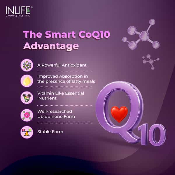 Inlife Coenzyme Q10 100Mg Heart Health & Cellular Energy - 30 Tablets