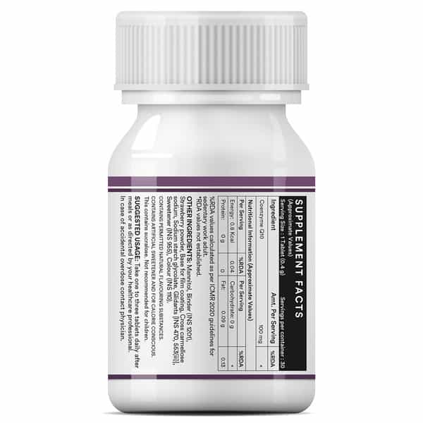 Inlife Coenzyme Q10 100Mg Heart Health & Cellular Energy - 30 Tablets