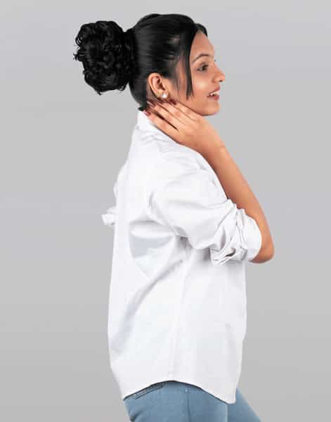 Streak Street Jet Black Messy Bun