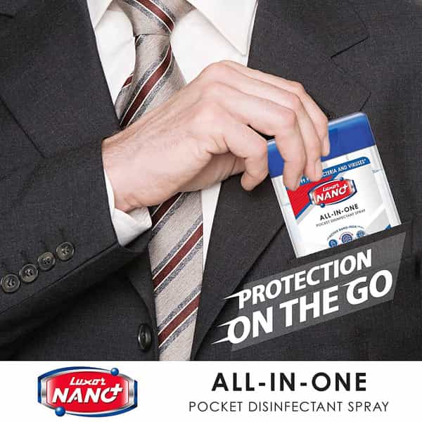 Luxor Nano All-In-One Pocket Disinfectant Spray - Pine Fresh- 54 Ml ( 18 Ml X3 )