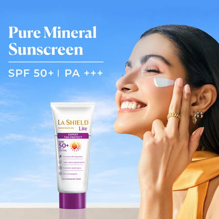 La Shield Lite Sunscreen Gel | Expert Tan Protect | Spf 50 + Pa +++ | 50 Gm