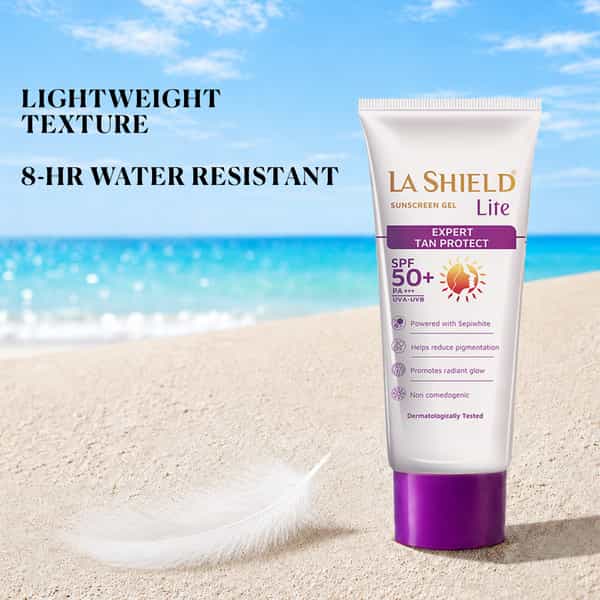 La Shield Lite Sunscreen Gel | Expert Tan Protect | Spf 50 + Pa +++ | 50 Gm