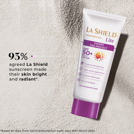 La Shield Lite Sunscreen Gel | Expert Tan Protect | Spf 50 + Pa +++ | 50 Gm