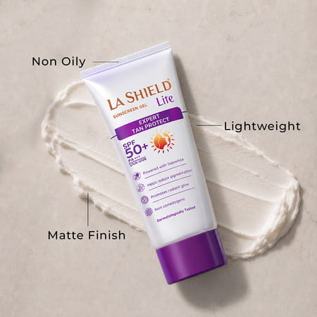 La Shield Lite Sunscreen Gel | Expert Tan Protect | Spf 50 + Pa +++ | 50 Gm