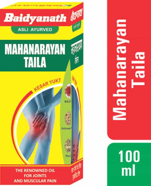 Baidyanath Asli Ayurved Mahanarayan Tel 50 Ml (Pack Of 3) Ayurvedic Oil For Joints Pain Relief