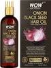 Wow Skin Science Onion Black Seed Hair Oil - 100 Ml With Comb