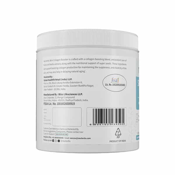 Neuherbs Skin Collagen Booster- 105G (Mixed Fruit Flavour) With Hyaluronic Acid