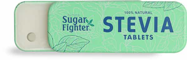 Sugar Fighter Stevia Tablets - Zero Calories & Fat Free - Natural Stevia - 200 Tablets (Pack Of 3)