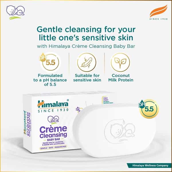 Himalaya Creme Cleansing Baby Bar 75 G
