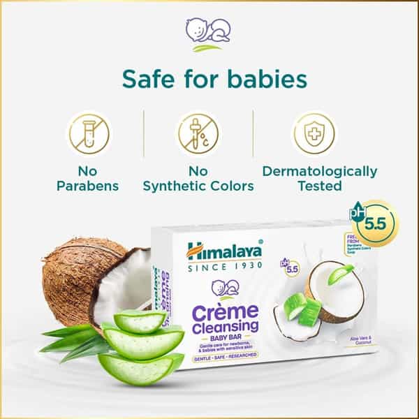 Himalaya Creme Cleansing Baby Bar 75 G
