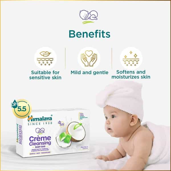 Himalaya Creme Cleansing Baby Bar 75 G