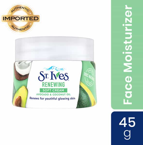 St Ives Renewing Soft Cream Avocado & Coconut Oil - 45Gms