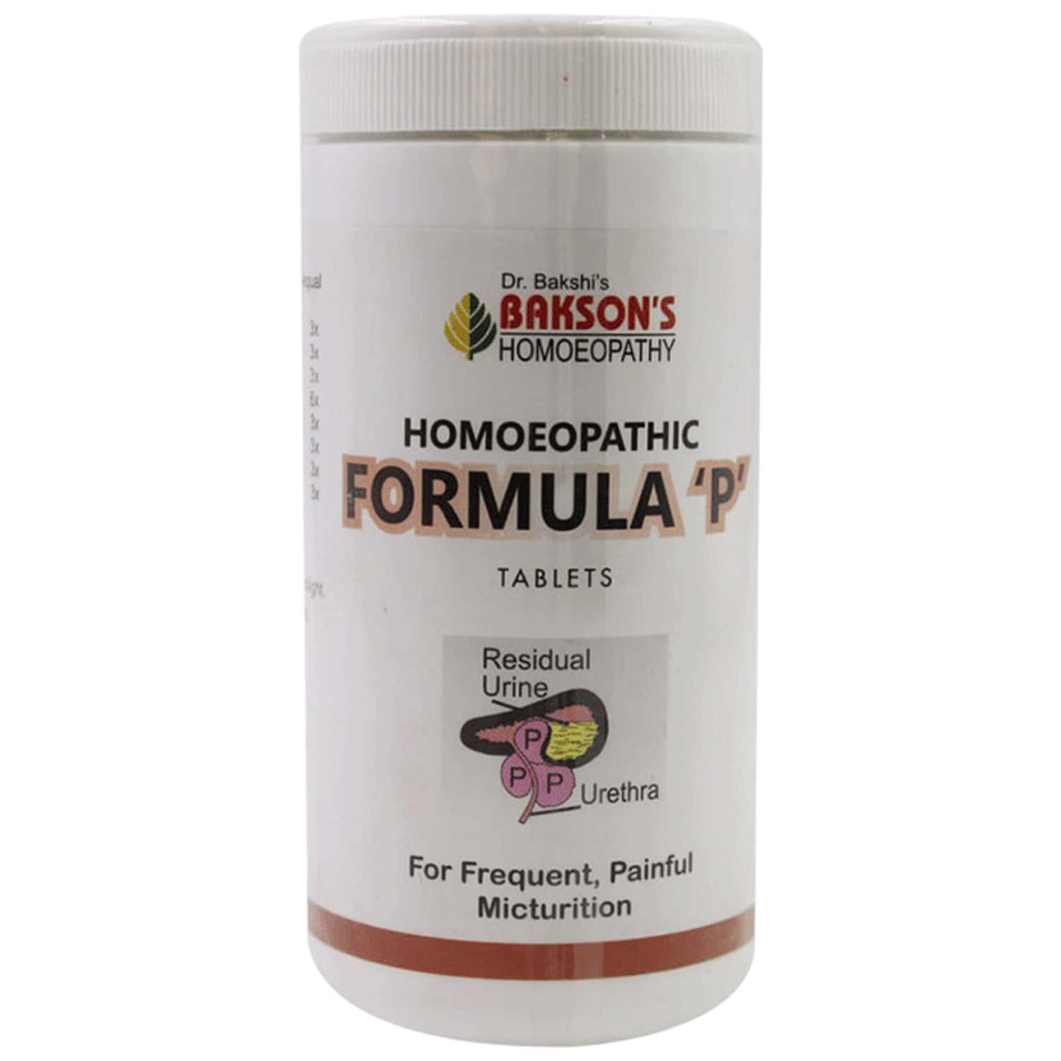 Baksons Homoeopathy Homoeopathic Formula P Tablet 200 No's