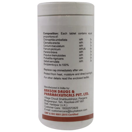 Baksons Homoeopathy Homoeopathic Formula P Tablet 200 No'S