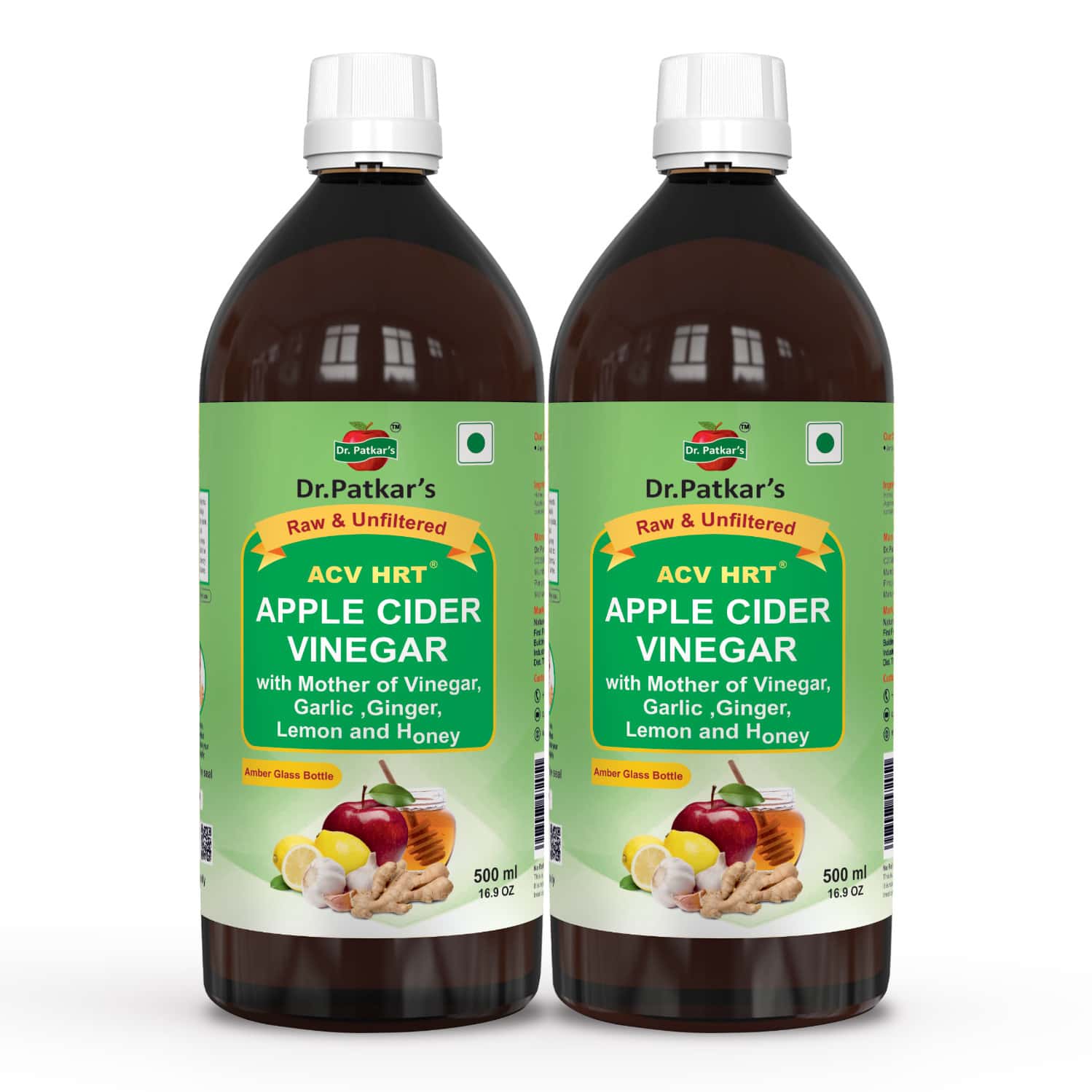 Dr. Patkar'S Apple Cider Vinegar With Ginger | Garlic | Lemon & Honey 1000 Ml