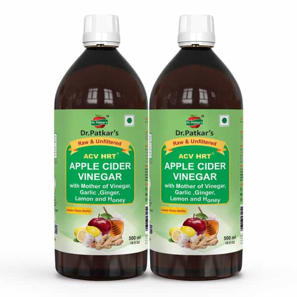 Dr. Patkar's Apple Cider Vinegar With Ginger | Garlic | Lemon & Honey 1000 Ml