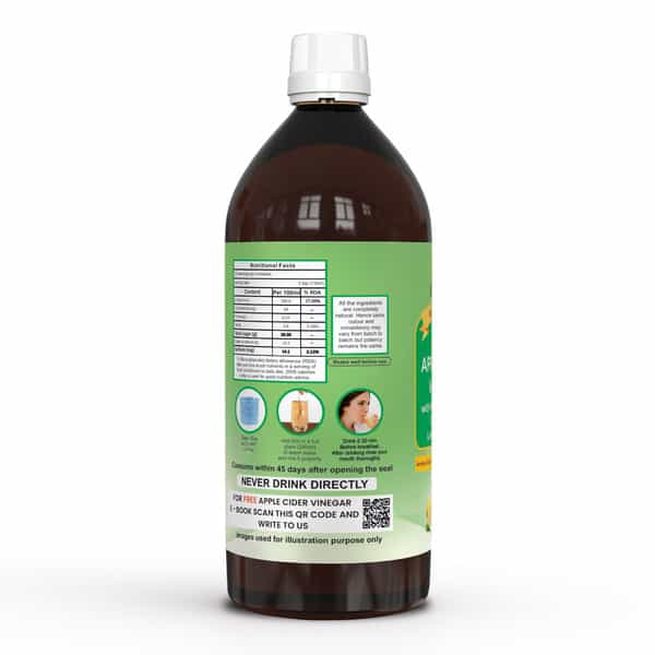 Dr. Patkar's Apple Cider Vinegar With Ginger | Garlic | Lemon & Honey 1000 Ml