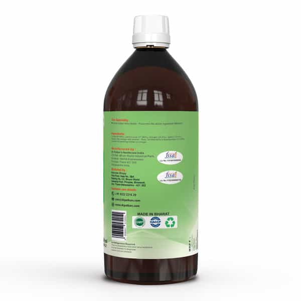 Dr. Patkar's Apple Cider Vinegar With Ginger | Garlic | Lemon & Honey 1000 Ml