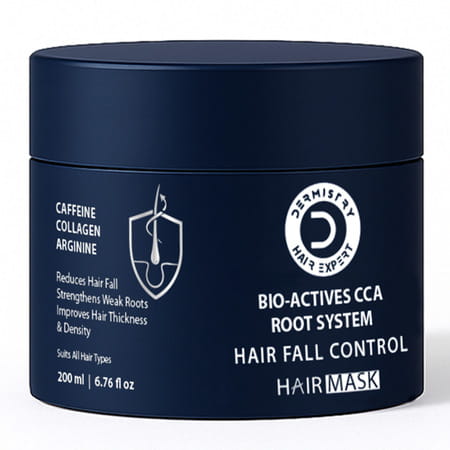 Dermistry Anti Hair Fall Control & Repair Mask With Collagen Arginine For Strengthening Roots 200ml