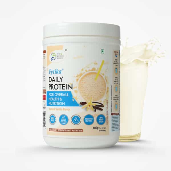 Fytika Daily Protien Powder-Vanila Flavor 400Gm