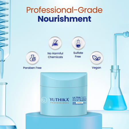Yuthika Ultracare Sulfate Free Hair Mask 500Ml | Professional Repair Mask For Dull Dry Brittle Hair