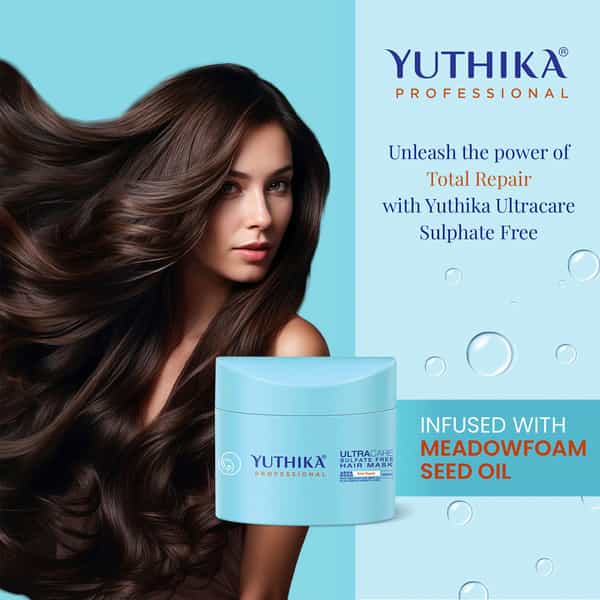 Yuthika Ultracare Sulfate Free Hair Mask 500Ml | Professional Repair Mask For Dull Dry Brittle Hair