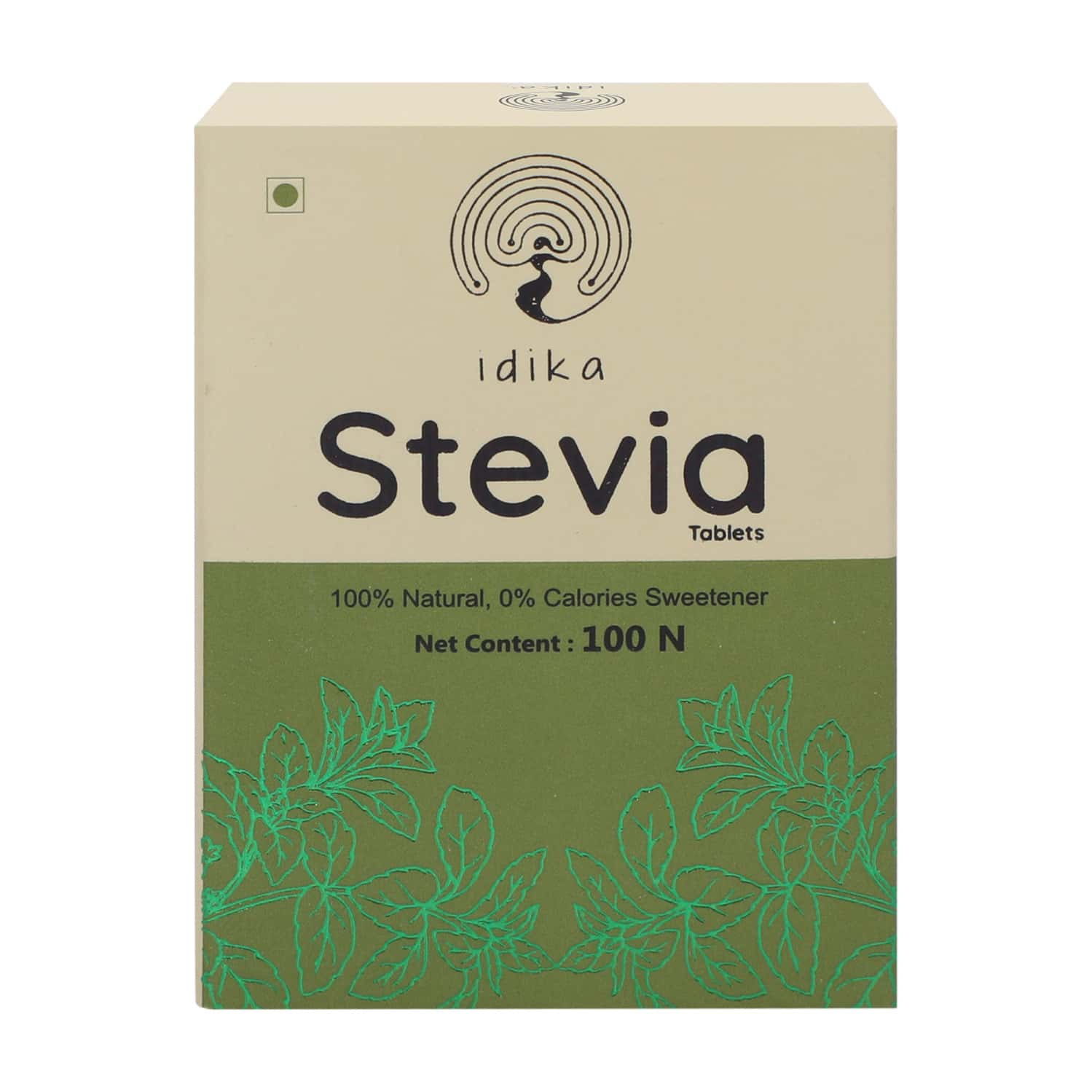 Idika Stevia 100 Tablets Diabetic Friendly 100% Natural Zero Calorie Sweetener (100 Tablets)