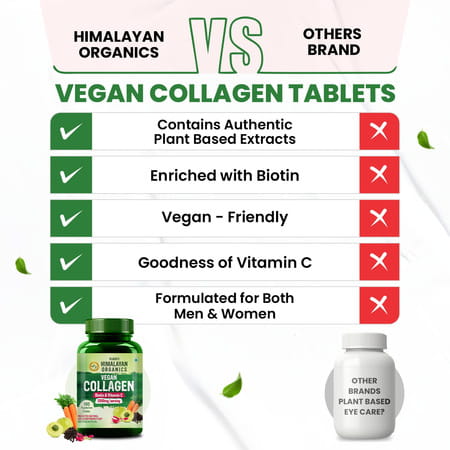 Vlado'S Himalayan Organics Vegan Collagen 2000mg - 100 Veg Tablets