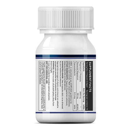 Inlife Magnesium L Threonate Supplement 2083 Mg Vitamin B12 |Cognitive Health | Sleep Support - 30 N