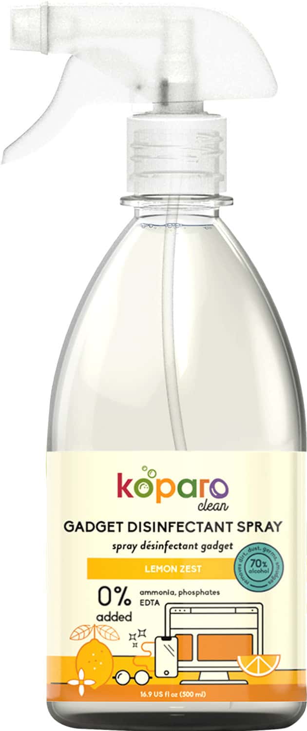 Koparo Gadget Disinfectant Cleaner - Lemon Zest - Natural & Non Toxic - Eco-Friendly - 500 Ml