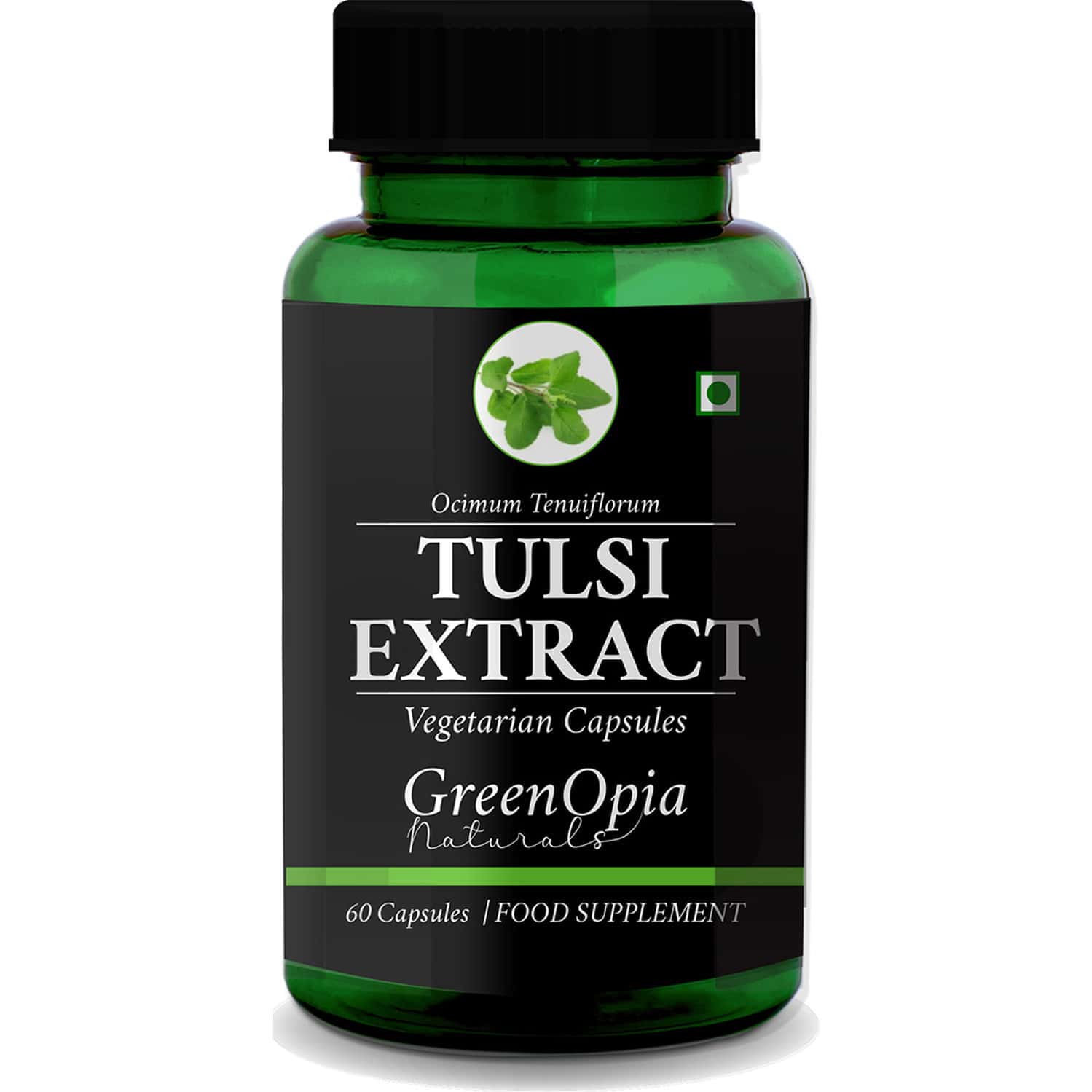 Greenopia Tulsi 60 Vegetarian Capsules