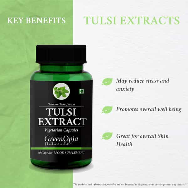Greenopia Tulsi 60 Vegetarian Capsules