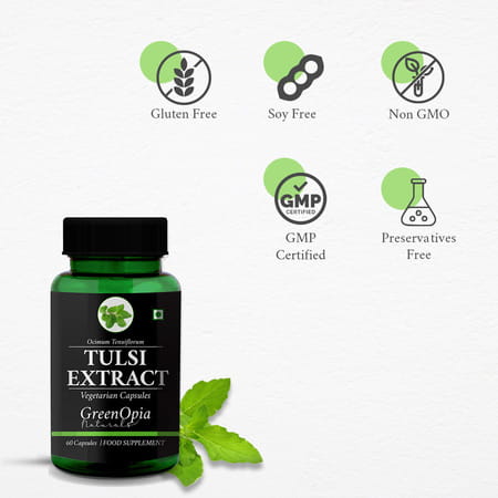 Greenopia Tulsi 60 Vegetarian Capsules