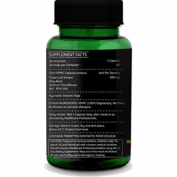 Greenopia Tulsi 60 Vegetarian Capsules