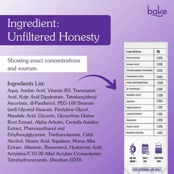 Bake Spot Erase Dark Spot Correcting Cream For Acne Marks & Pigmentation (30G)