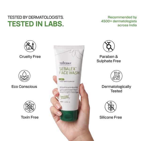 Yuderma Sebalex Medi-Acne Face Wash & Mask | 100 Gm